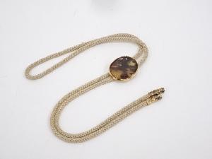 銀金具鼈甲ループタイ（15g）　□z